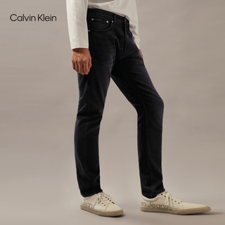 Calvin Klein Jeans24秋季男士休闲通勤ck含羊毛楔形锥形牛仔裤J326417 1BY-牛仔黑 30