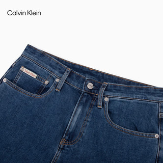 Calvin Klein Jeans【磨绒保暖】【复刻90系列】24秋季男ck直筒牛仔裤J326669 1A4-牛仔蓝 34