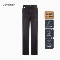 Calvin Klein Jeans【复刻90系列】24秋季女士ck含羊毛直筒牛仔裤J224409 1BY-牛仔黑 25