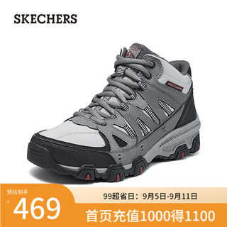 斯凯奇（Skechers）炫酷厚底户外鞋237612 灰色/GRY 40