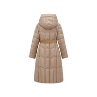 太平鸟年冬季优雅长款收腰羽绒服A1ACC4656奥莱