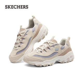 斯凯奇（Skechers）老爹鞋女时尚休闲鞋舒适896193 自然色/多彩色/NTMT 38