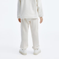 little MO&Co.加绒 little moco童装24秋装男女童宽松摇粒绒卫裤保暖长裤 杏檀色 120/53