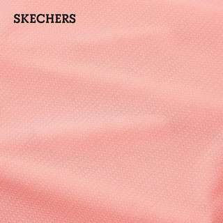 斯凯奇（Skechers）夏季同款简约百搭T恤短袖P224W096 烛光桃粉/00C7 L