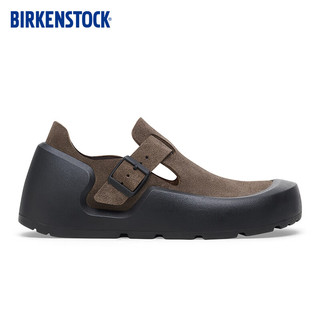 BIRKENSTOCK勃肯男女同款牛皮绒面革低帮休闲鞋Reykjavik系列 灰色窄版1028129 45