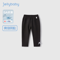 JELLYBABY女童打底裤秋装5儿童裤子宝宝纯色百搭外穿裤子女童秋季打底裤 黑色 110CM