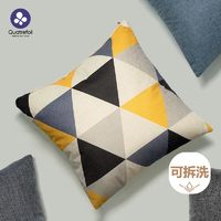 quatrefoil 抱枕靠垫沙发抱枕含芯汽车腰靠办公腰枕腰垫 45*45cm北欧空间