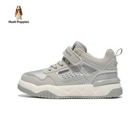 暇步士（Hush Puppies）童鞋男童运动鞋春秋女童儿童休闲软底防滑中大童亲子低帮板鞋 HP4327银色 39码 适合脚长24.2cm