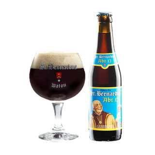 圣伯纳（StBernardus）比利时啤酒 圣伯纳啤酒+圣伯纳酒杯套装 330mL