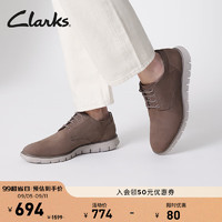 Clarks 其乐 崔克弗莱系列 男鞋 复古时尚简约舒适系带休闲皮