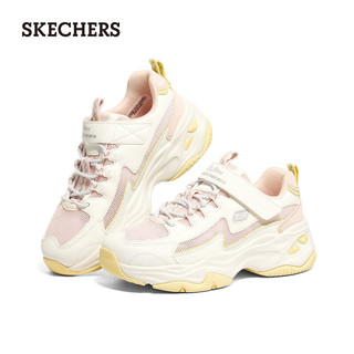 斯凯奇（Skechers）女中大童舒适休闲运动鞋302562L 白色/粉色/WPK 35码