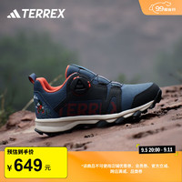 adidas米奇联名AGRAVIC旋转按钮户外运动鞋男小童阿迪达斯TERREX 奇迹青灰/黑色/半冲击橙 35.5码