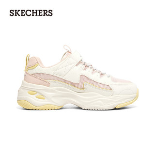 斯凯奇（Skechers）女中大童舒适休闲运动鞋302562L 白色/粉色/WPK 28.5码