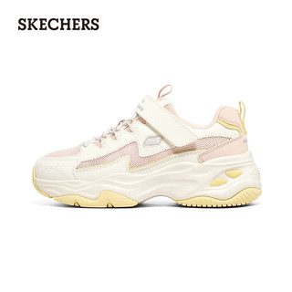 斯凯奇（Skechers）女中大童舒适休闲运动鞋302562L 白色/粉色/WPK 31码