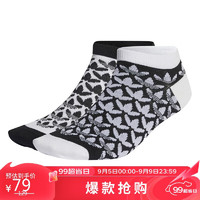 adidas 阿迪达斯 男女 三叶草系列 MONO LINER 2PP 运动 袜子 IB9168 S码