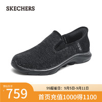 斯凯奇（Skechers）女子舒适休闲鞋125256 全黑色/BBK 39.5