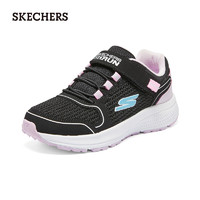 斯凯奇（Skechers）中大童轻质舒适缓震运动鞋319033L 黑色/薰衣草色/BKLV 35码