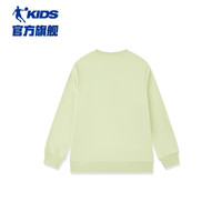 乔丹QIAODAN童装男童卫衣2024秋季中大童圆领套头衫上衣 橡木绿 170cm