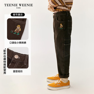 Teenie Weenie Kids小熊童装24秋季新款男童时尚百搭直筒牛仔裤