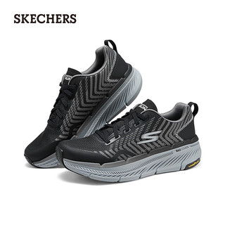 斯凯奇（Skechers）男款运动跑步鞋220841 黑色/灰色/BKGY 45.5