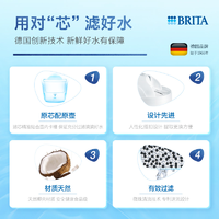 BRITA 碧然德 滤水壶2.4L进口去水垢1壶14芯