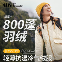 Beneunder 蕉下 气绒服圆领轻量保暖防风女士气绒外套显瘦舒适 CL18524 原露米 XS