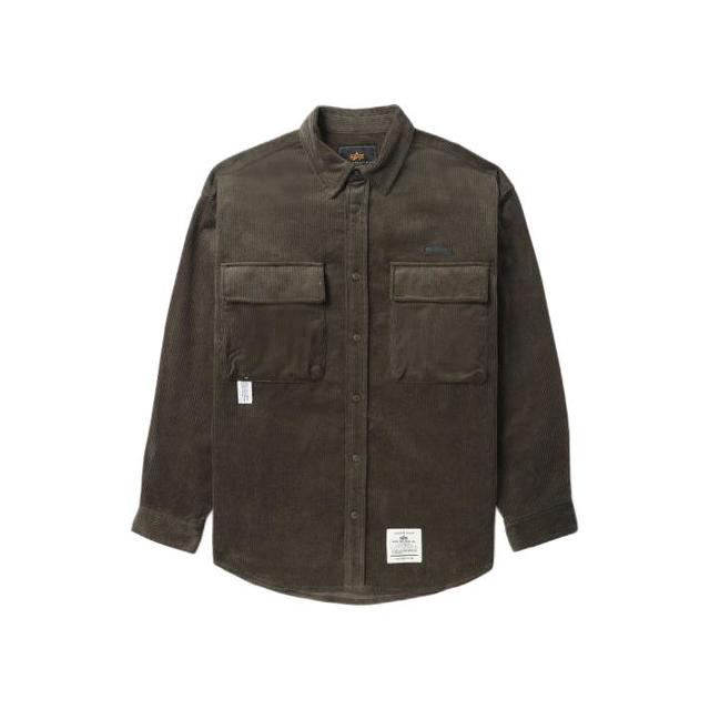 补贴购：ALPHA INDUSTRIES 灯芯绒工装衬衫 A5XSTM1017LXLKHD
