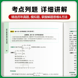 初中数学知识全归纳 初中通用 知识题型考法全归纳大招解题名师视频 AI赋能错题采集辅助写作 赠免