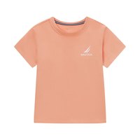 诺帝卡 NAUTICA童装【儿童基本款】男女童短袖T恤夏季打底衫 浅桔 140cm
