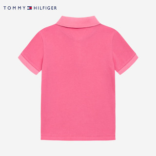 TOMMY HILFIGER汤米儿童童装纯色休闲男童Polo衫TH2422807GS-002 魅粉色 140/64