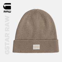 G-STAR RAW24款Geffo 长款毛线针织帽冬季保暖有型男女时尚防寒帽D25511 卡其橙黄色