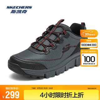 SKECHERS 斯凯奇 男子户外耐磨绑带徒步鞋 237704