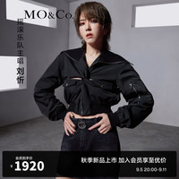 MO&Co.【刘忻同款】coperni联名2024秋新品夹克外套MBD3JKT007 黑色