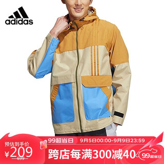 adidas 阿迪达斯 防风休闲时尚潮流情侣外套防风透气舒适外套HN2427 A/M码