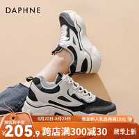 达芙妮（DAPHNE）达芙妮厚底老爹鞋女网面透气休闲运动鞋女2023新款ins百搭增高JL