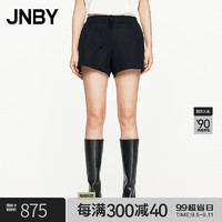 JNBY/江南布衣24秋短裤女休闲通勤宽松直筒5O8E10980 001/本黑 M