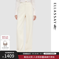 歌力思（ELLASSAY）2024秋冬舒适百搭时尚通勤高腰休闲裤女EWD353K02800 浅卡其 M