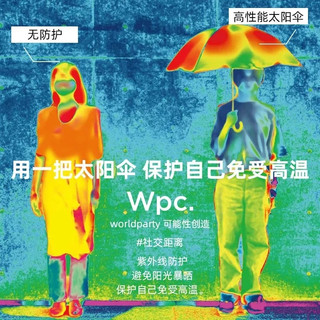 Wpc.遮阳伞晴雨两用男女羽翼轻量日本太阳伞加大号双人防紫外线防晒伞 星辰羽翼伞-米白