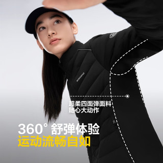 波司登秋季新轻薄羽绒服女90鹅绒显瘦通勤高端立领保暖外套B40131064 黑色8056 185/104A