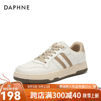 达芙妮（DAPHNE）达芙妮小白鞋女春秋2022女鞋春季鞋子女LP2 米色 38