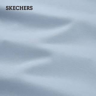 斯凯奇（Skechers）连帽运动上衣拉链设计秋季休闲装P424W029 浅灰蓝色/02K5 S