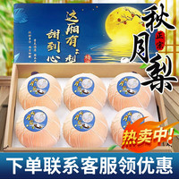 隆盛斋 特大果 莱阳秋月梨 5斤礼盒装 4-6 个