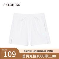 斯凯奇（Skechers）GODRI系列女童短裤秋季中大童P222G042 亮白色/0019 L