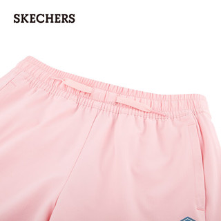 斯凯奇（Skechers）GODRI系列女童短裤秋季中大童P222G042 杏花粉/007V XL