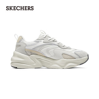 斯凯奇（Skechers）踏浪2024男女运动鞋老爹鞋轻质吸震118326 WNT/WNT 42