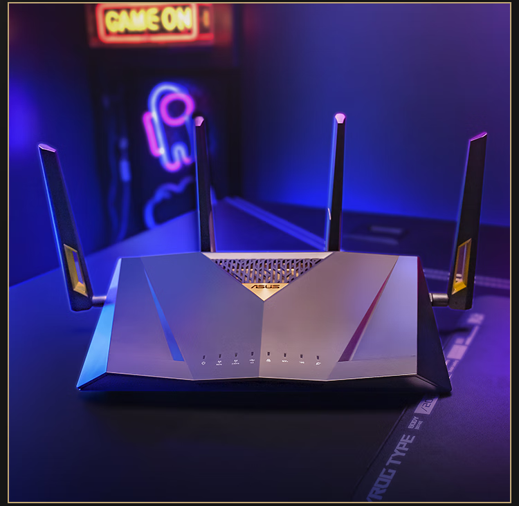 ASUS 华硕RT-AX82U 双频5400M 千兆Mesh无线家用路由器WiFi 6 单个装