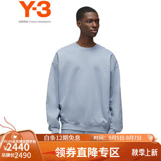 Y-3y3CREW SWEAT秋季男士卫衣圆领套头衫蓝色51-JD9803 天蓝色 M