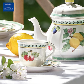 唯宝（Villeroy Boch） 德国 法式花园系列 咖啡杯碟精致下午茶套装 150ml