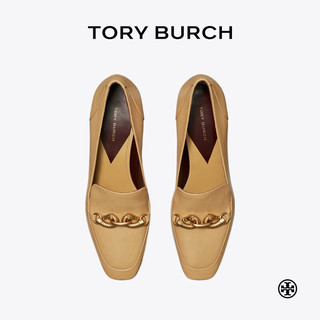 Tory Burch 汤丽柏琦【限时礼遇】 JESSA 方跟乐福鞋TB 156246 沙黄色 200 8  38.5