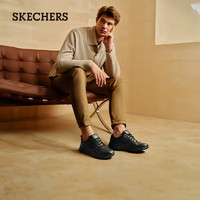 今日必买：SKECHERS 斯凯奇 男士商务休闲鞋 210835 全黑色/BBK 40